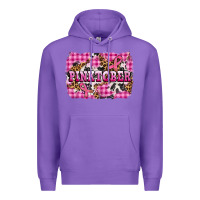 Purple pinktober with cancer ribbon Premium Hoodie - AdoDesignShop