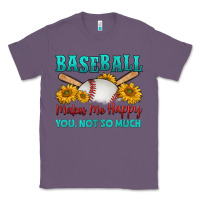 Lavender baseball makes me happy you, not so much Classic Tee - HRA Design Shop