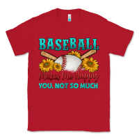 Red baseball makes me happy you, not so much Classic Tee - HRA Design Shop