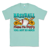 Seafoam baseball makes me happy you, not so much Classic Tee - HRA Design Shop