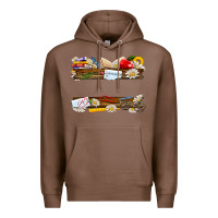 Chestnut floral teacher custom name Premium Hoodie - NancyCooperArtShop