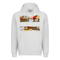 Dove Grey floral teacher custom name Premium Hoodie - NancyCooperArtShop