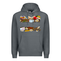 Rock floral teacher custom name Premium Hoodie - NancyCooperArtShop