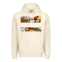 Sandshell floral teacher custom name Premium Hoodie - NancyCooperArtShop
