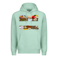 Seafoam floral teacher custom name Premium Hoodie - NancyCooperArtShop