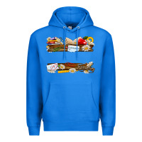 True Royal floral teacher custom name Premium Hoodie - NancyCooperArtShop