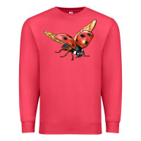 Cardinal Ladybug Flying Premium Sweatshirt - LillyAllenDesigns