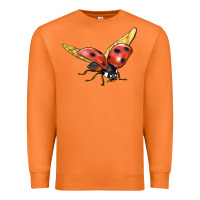 Carrot Ladybug Flying Premium Sweatshirt - LillyAllenDesigns