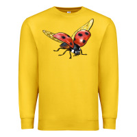 Lemon Ladybug Flying Premium Sweatshirt - LillyAllenDesigns