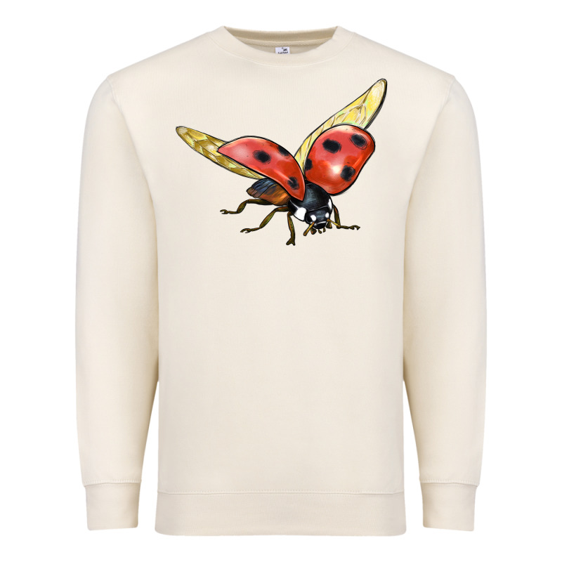 Ladybug Flying Premium Sweatshirt by LillyAllenDesigns | Teevron