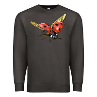 Smoke Ladybug Flying Premium Sweatshirt - LillyAllenDesigns