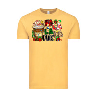 Vintage Mustard fa la la la latte Vintage Tee - Zillion Design Studio