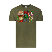 Vintage Olive fa la la la latte Vintage Tee - Zillion Design Studio