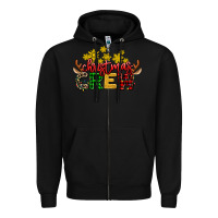 Black christmas crew Zipper Hoodie - AdoDesignShop