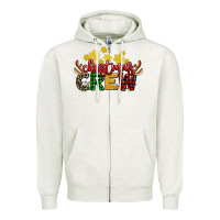 Oatmeal Heather christmas crew Zipper Hoodie - AdoDesignShop