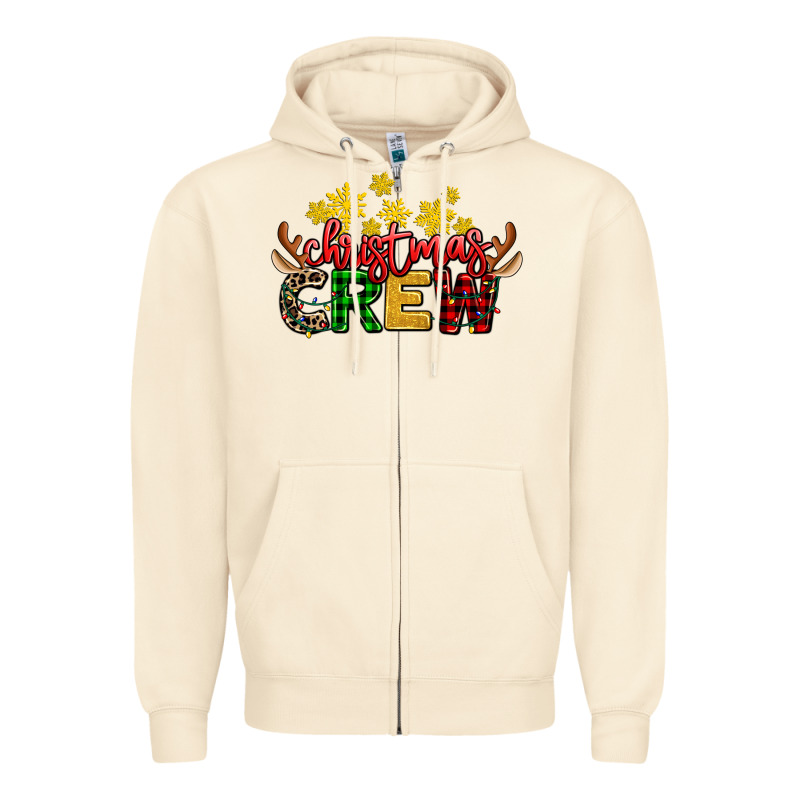 Christmas Crew Zipper Hoodie by AdoDesignShop | Teevron
