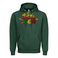 Sports Green christmas crew Zipper Hoodie - AdoDesignShop