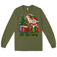 Army Green jingle all the way Long Sleeve Tee - FaDigitalArtStudio