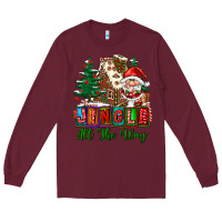 Burgundy jingle all the way Long Sleeve Tee - FaDigitalArtStudio