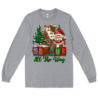 Heather Grey jingle all the way Long Sleeve Tee - FaDigitalArtStudio