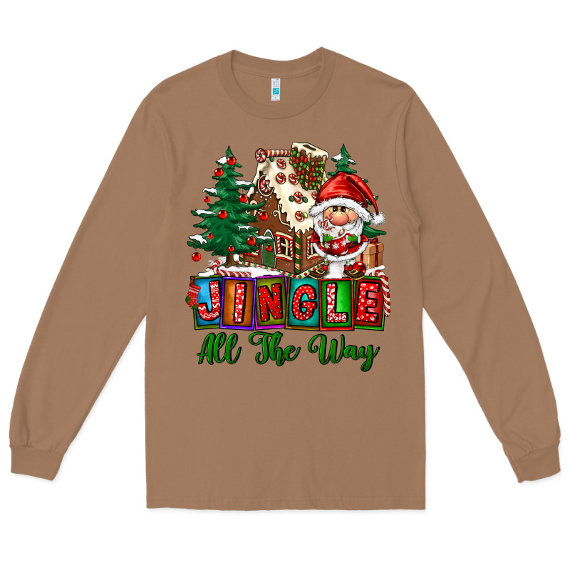 Jingle All The Way Long Sleeve Tee by FaDigitalArtStudio | Teevron