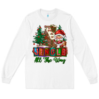 White jingle all the way Long Sleeve Tee - FaDigitalArtStudio