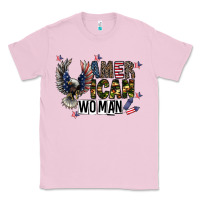 Bubblegum Pink american woman Classic Tee - CowhideDigitalArt