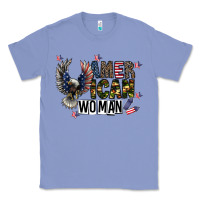 Colony Blue american woman Classic Tee - CowhideDigitalArt
