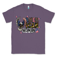 Lavender american woman Classic Tee - CowhideDigitalArt