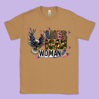 American Woman Classic Tee Designed By Cowhidedigitalart