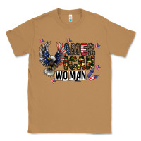 Toasted Coconut american woman Classic Tee - CowhideDigitalArt