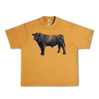 Peanut Butter black angus bull Urban Heavy Tee - RanaPortraitStore