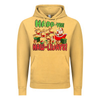 Vintage Mustard happ yee haw lidays Vintage Hoodie - MaliasSmallBusiness