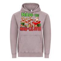 Vintage Zinc happ yee haw lidays Vintage Hoodie - MaliasSmallBusiness