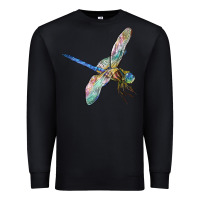 Black Dragon Fly Premium Sweatshirt - LillyAllenDesigns