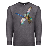 Charcoal Heather Dragon Fly Premium Sweatshirt - LillyAllenDesigns