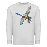 Dove Grey Dragon Fly Premium Sweatshirt - LillyAllenDesigns