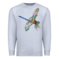 Heather Grey Dragon Fly Premium Sweatshirt - LillyAllenDesigns