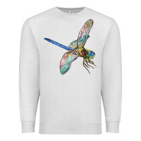 Oatmeal Heather Dragon Fly Premium Sweatshirt - LillyAllenDesigns