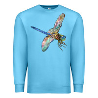 Ocean Blue Dragon Fly Premium Sweatshirt - LillyAllenDesigns