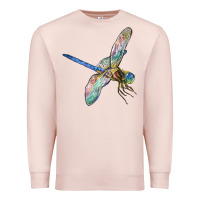 Pale Pink Dragon Fly Premium Sweatshirt - LillyAllenDesigns