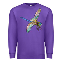 Purple Dragon Fly Premium Sweatshirt - LillyAllenDesigns