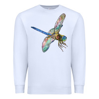 White Dragon Fly Premium Sweatshirt - LillyAllenDesigns