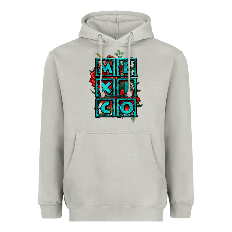 Mexico With Roses Heavyweight Hoodie by Jasminsmagicworld | Teevron