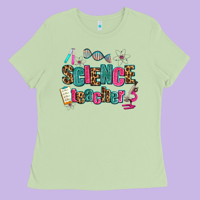 Science Teacher Ladies Tee Designed By Adodesignshop