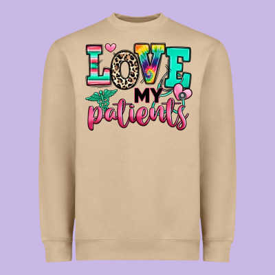 Heavyweight Sweatshirt love my patients nurse