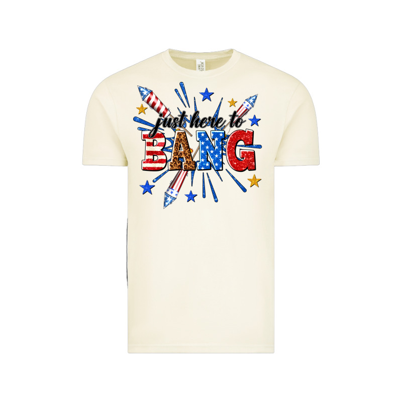 Just Here To Bang Vintage Tee by texasbilliewilder | Teevron
