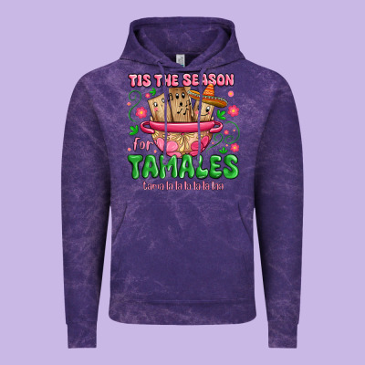 Vintage Hoodie tis the season for tamales tama la la la