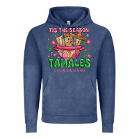 Vintage Denim tis the season for tamales tama la la la Vintage Hoodie - MaliasSmallBusiness