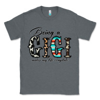 Charcoal Heather being a gigi makes my life complate Classic Tee - CowhideDigitalArt